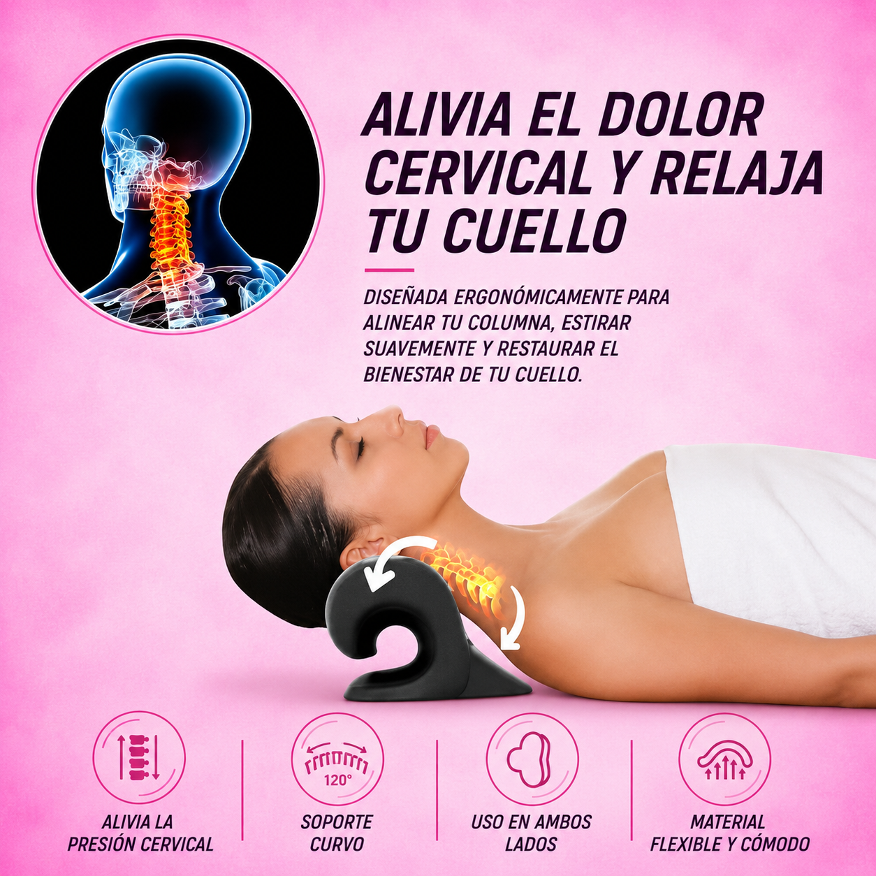 Corrector cervical ergonómico