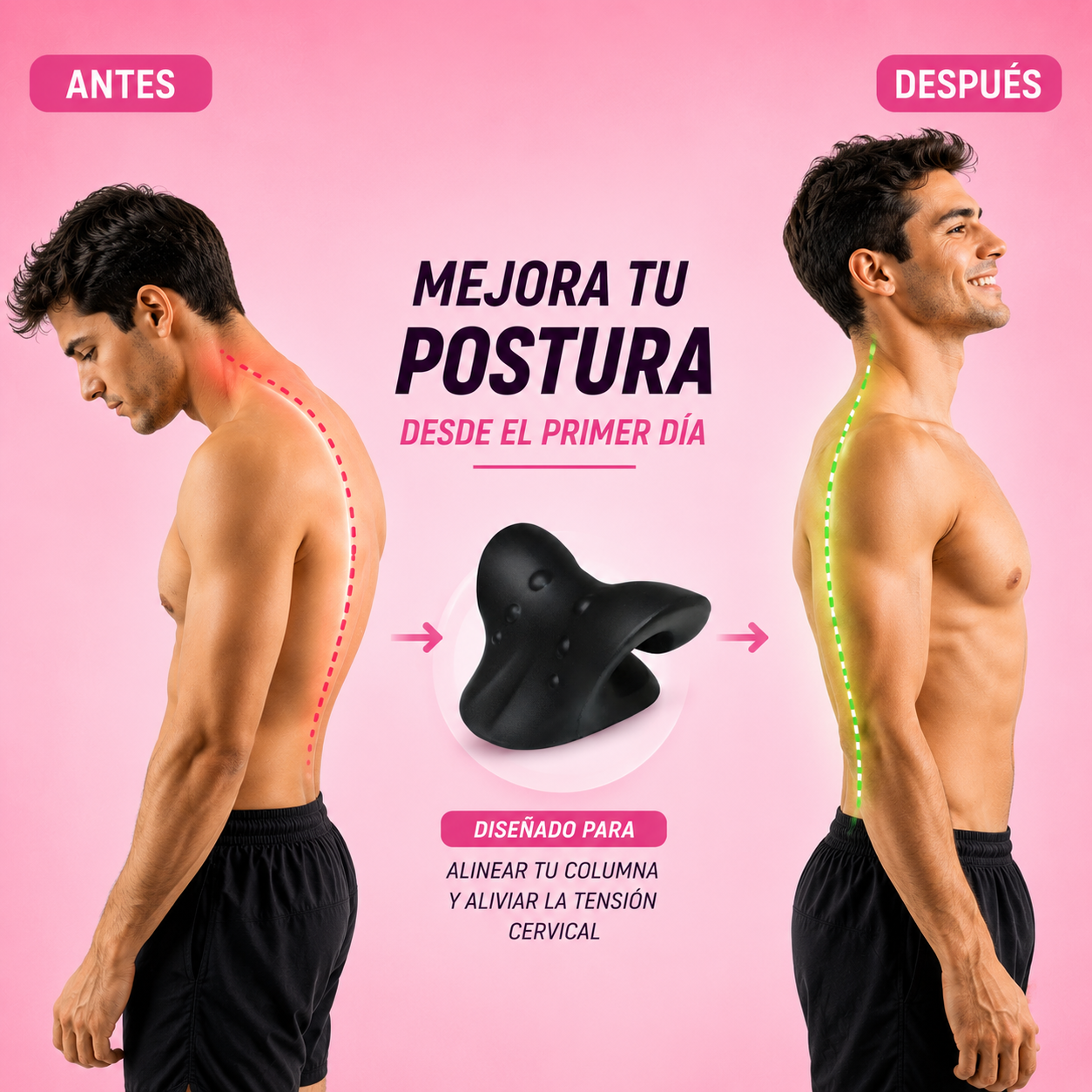Corrector cervical ergonómico