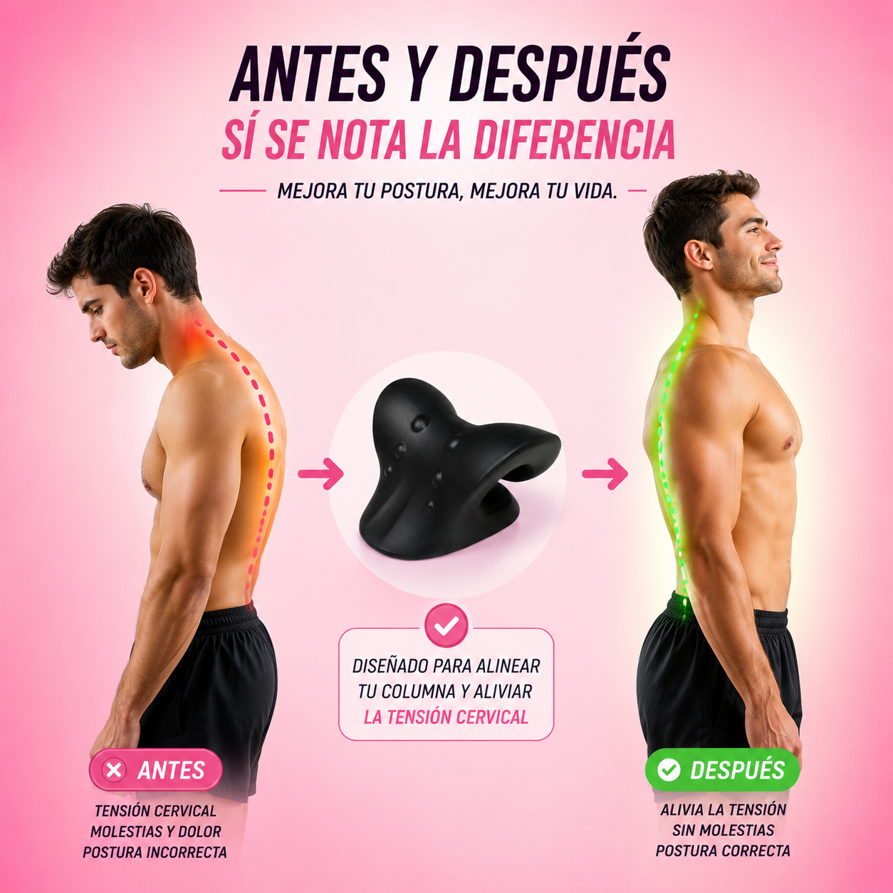 Corrector cervical ergonómico